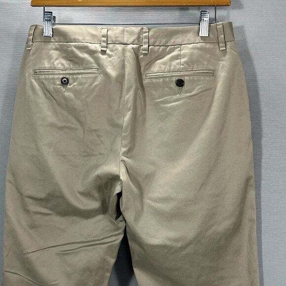 Bonobos Pants Mens 32 Wednesday Chino Straight Leg Tan Cotton Flat Front Pockets - Picture 5 of 11